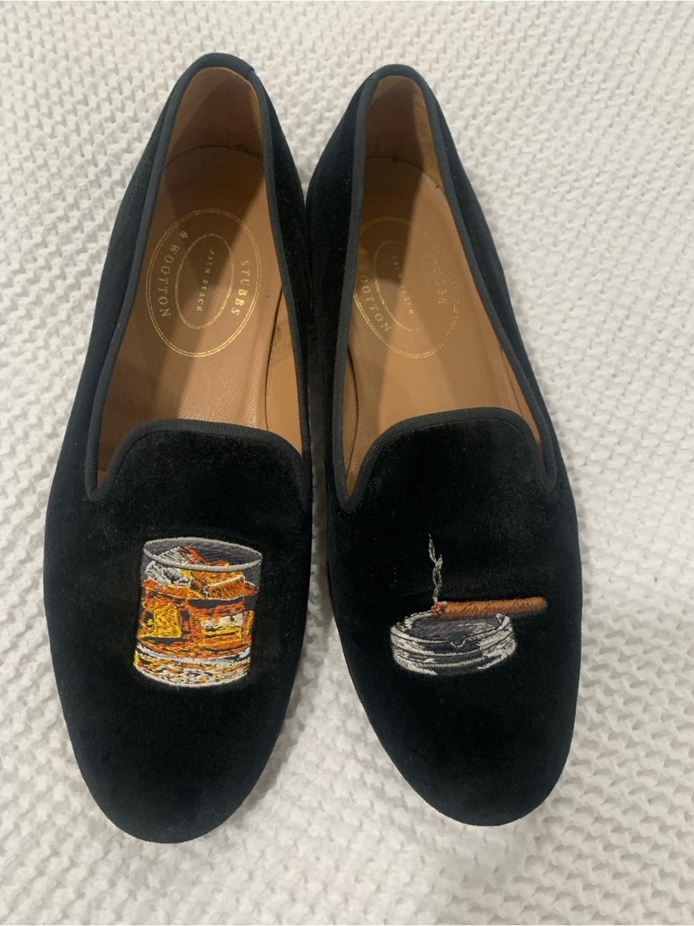 Stubbs & Wooten velvet men’s slippers